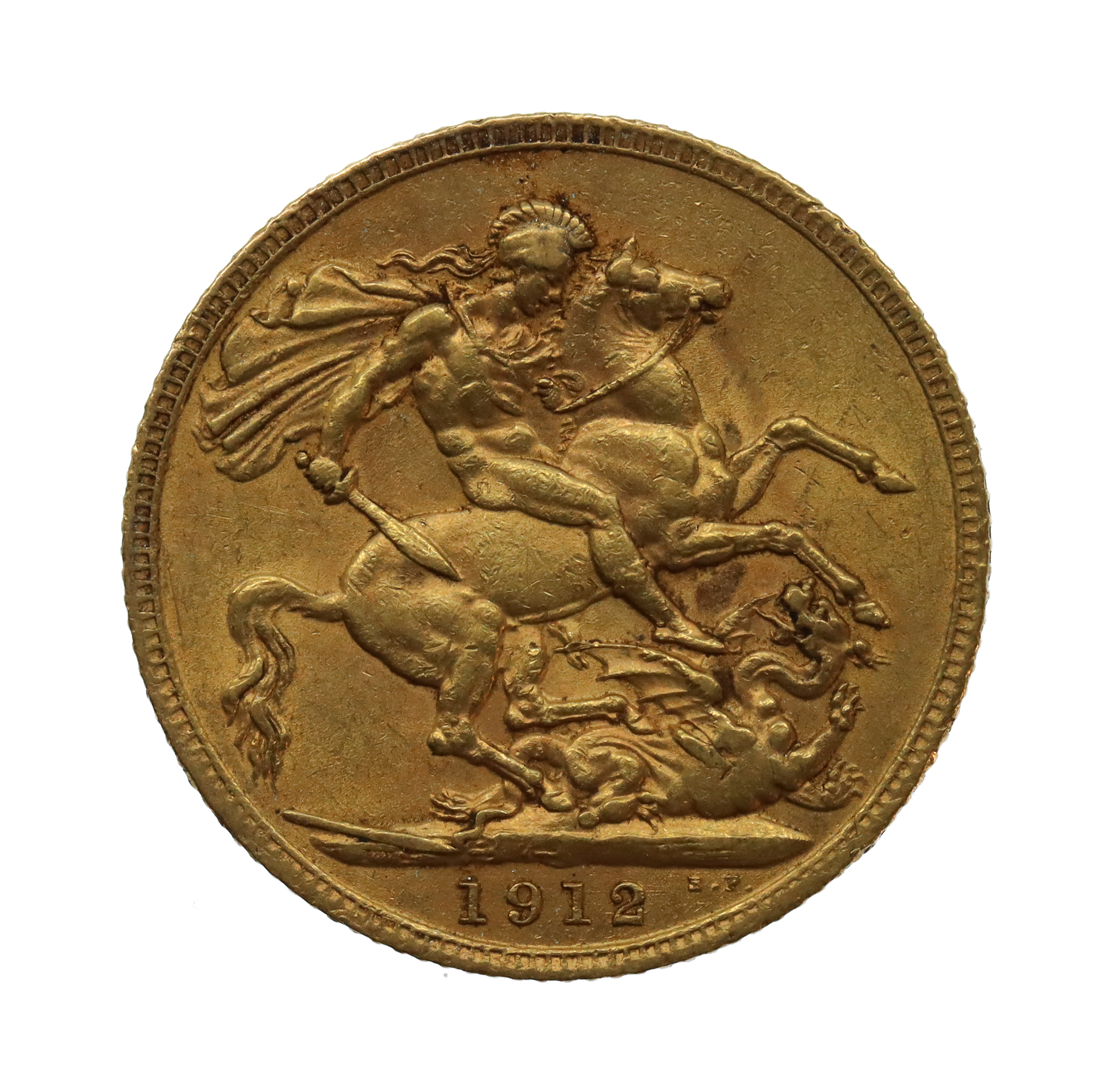 1912 George V 22ct Gold Sovereign Coin