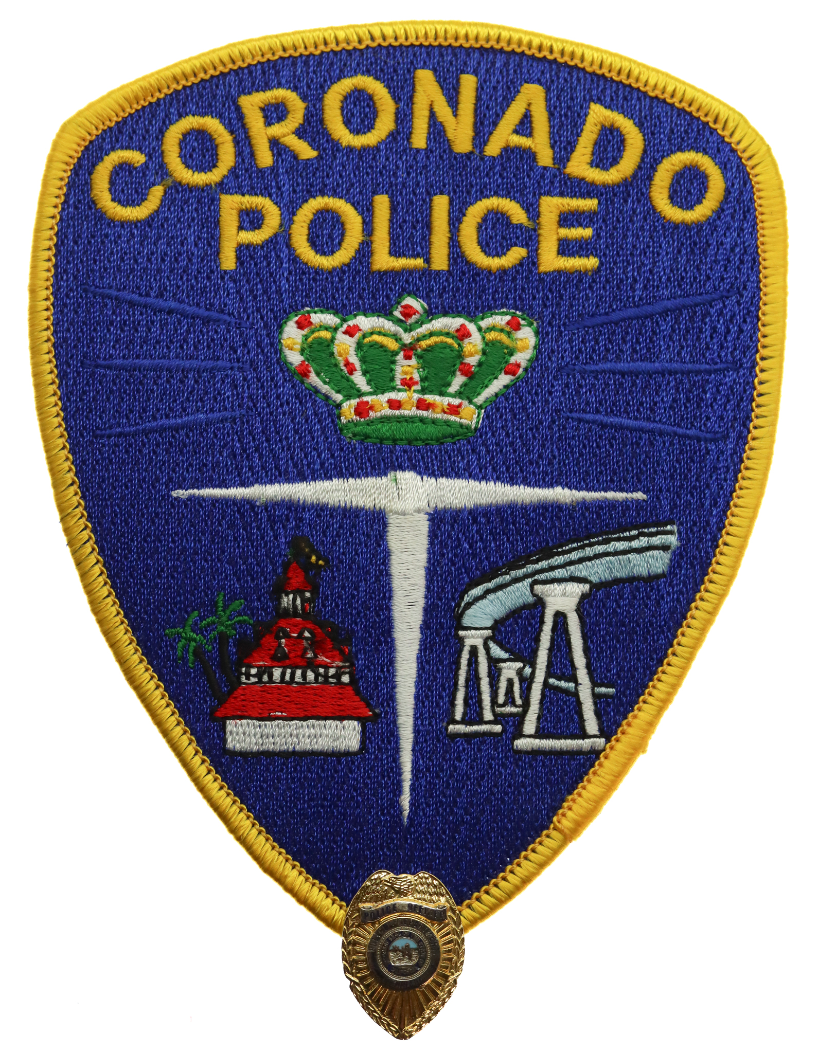 United States Coronado Police Cloth Patch Badge
