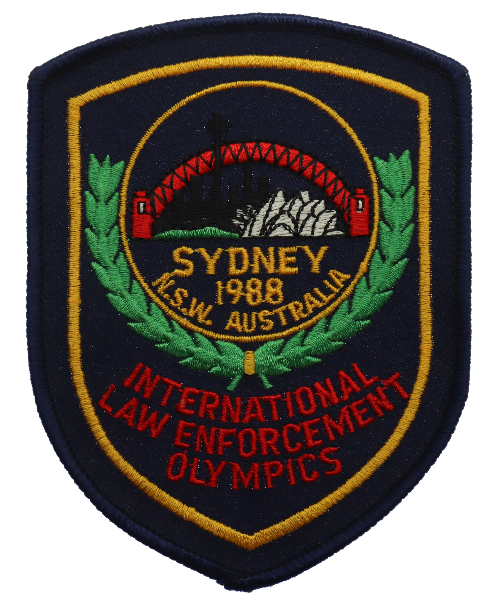 Sydney 1988 N.S.W. Australia International Law Enforcement Olympics Cloth Patch Badge