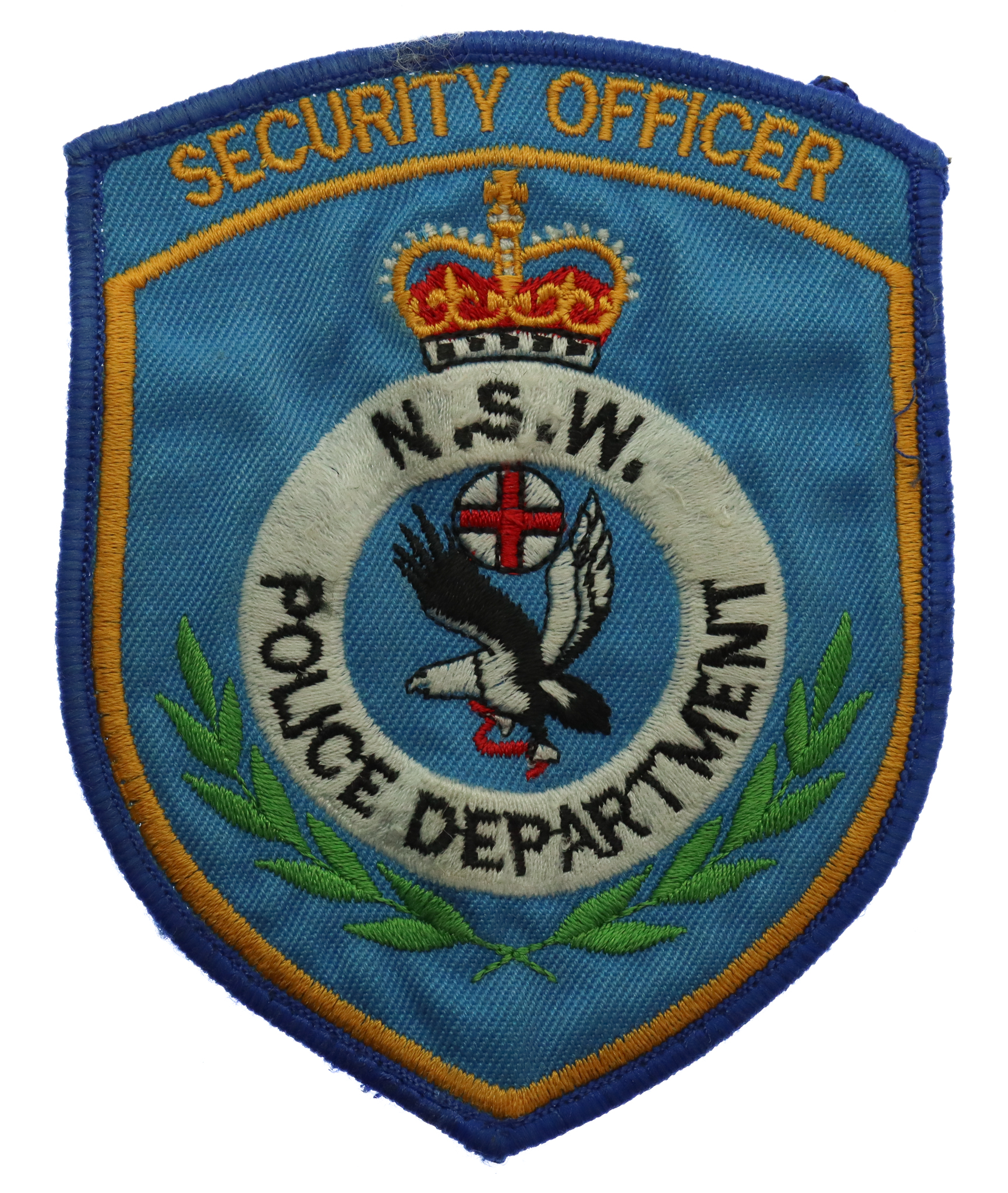 Australian Security Officer N.S.W Police Department  Cloth Patch Badge