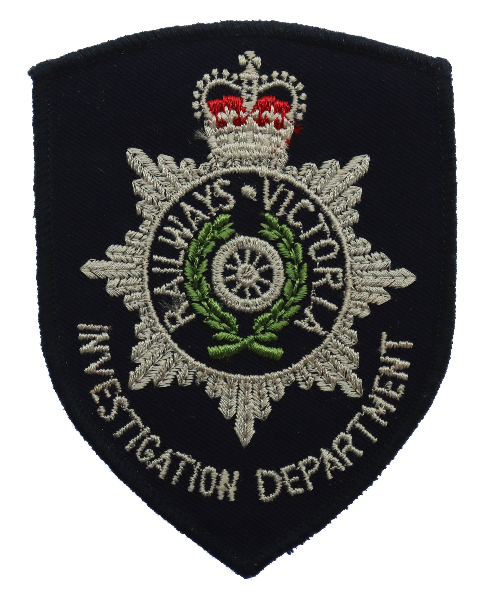 Australian Railways Victoria Investigation Department Cloth Patch Badge