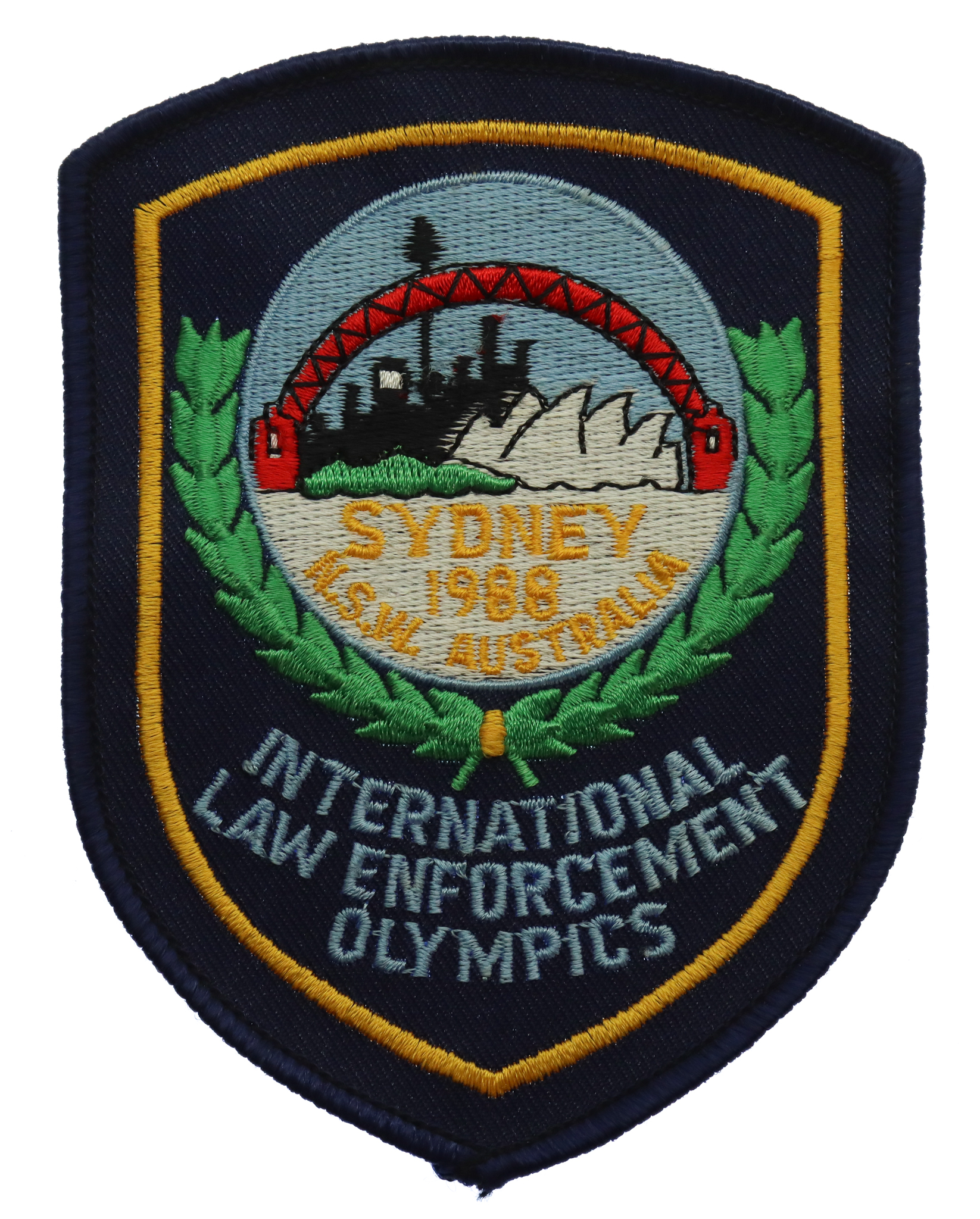 Australian Sydney 1988 N.S.W. International Law Enforcement Olympics Cloth Patch Badge