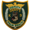 United States Palm Beach Deputy Sheriff's K9 Cloth Patch Badge