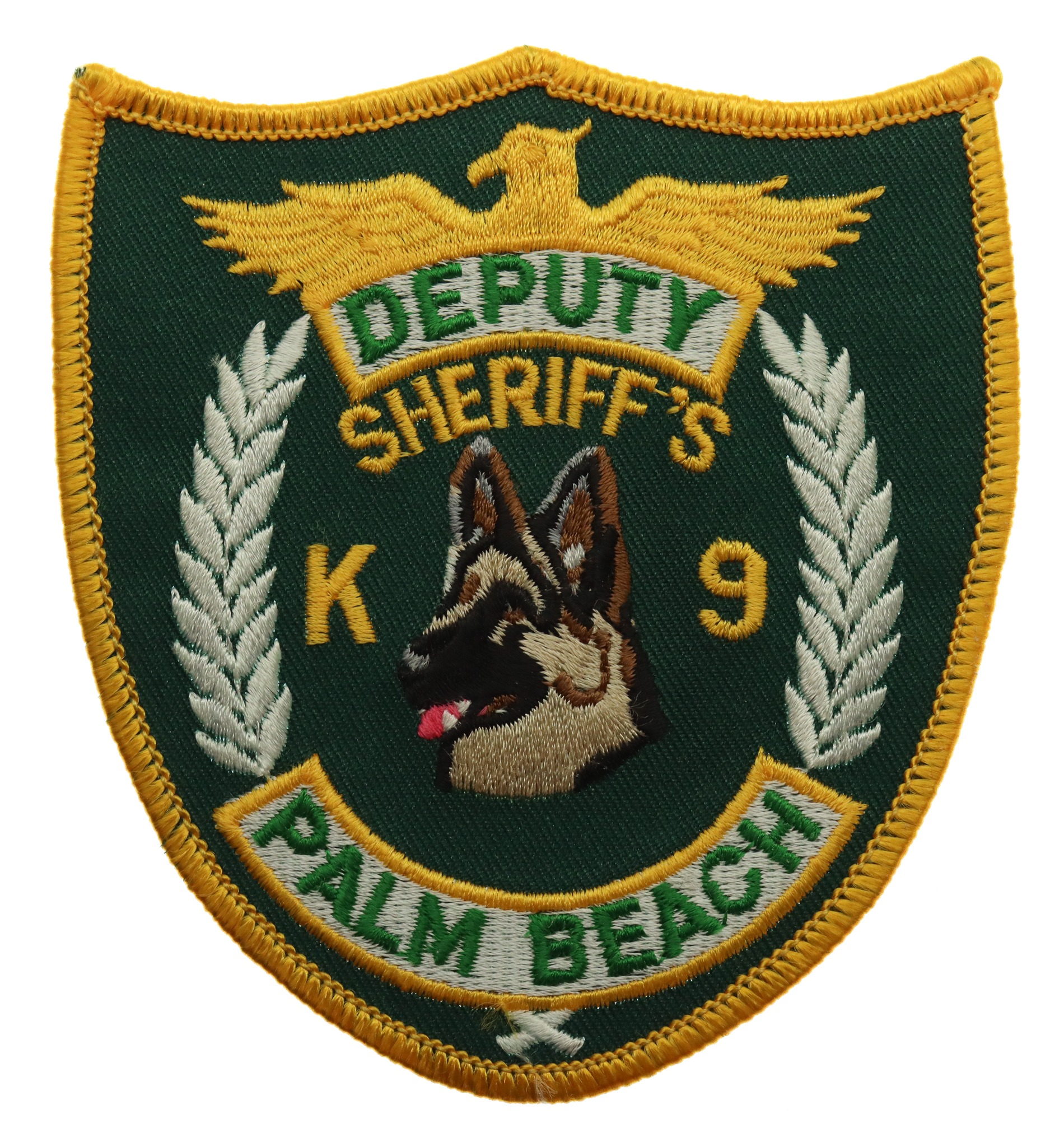 United States Palm Beach Deputy Sheriff's K9 Cloth Patch Badge
