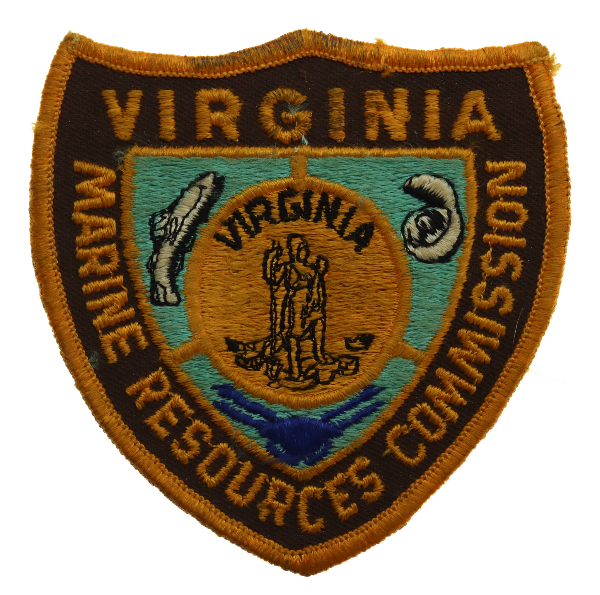 United States Virginia Marine Resources Commission Cloth Patch Badge