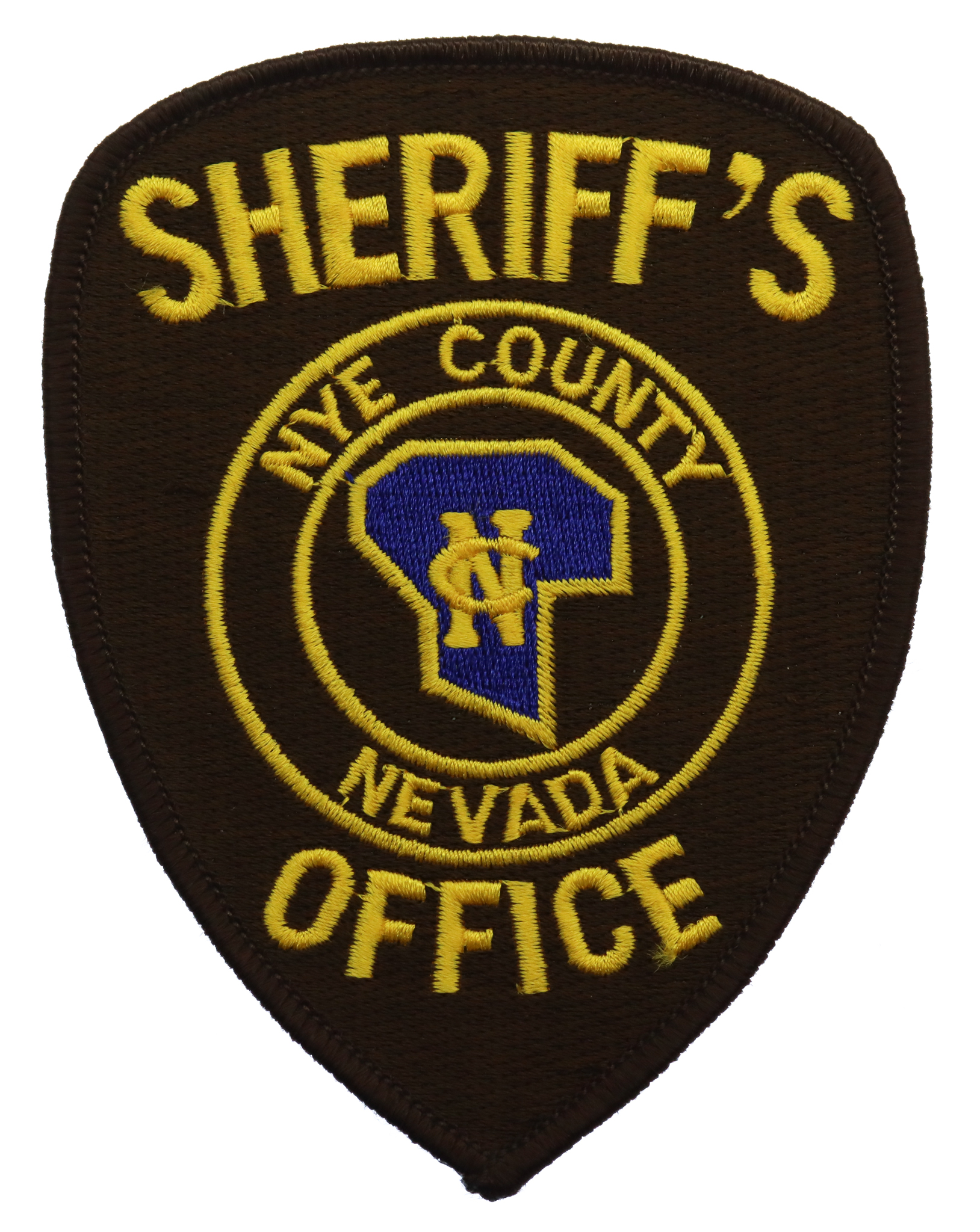 United States Sheriff's Office Nye County Nevada Cloth Patch Badge