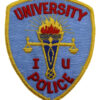 United States University I U Police Cloth Patch Badge