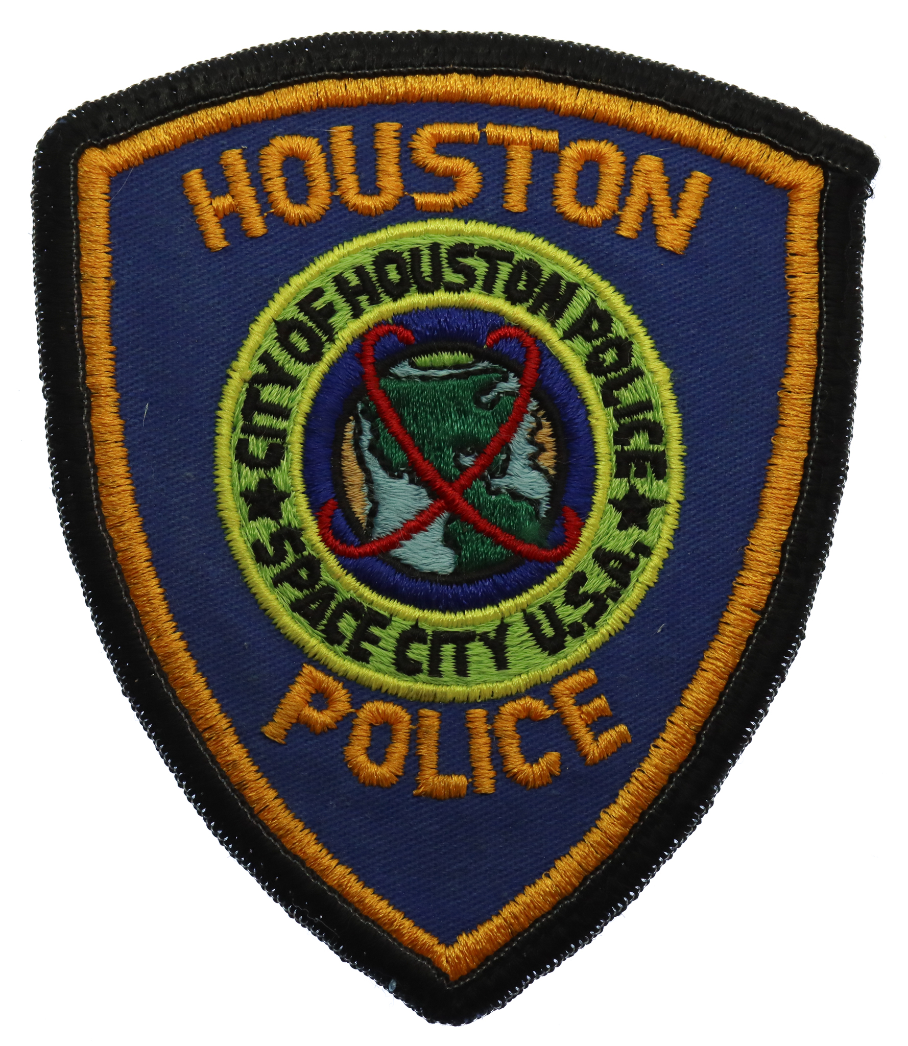 United States Houston Police Cloth Patch Badge