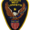 United States Reserve West Lafayette Police Cloth Patch Badge