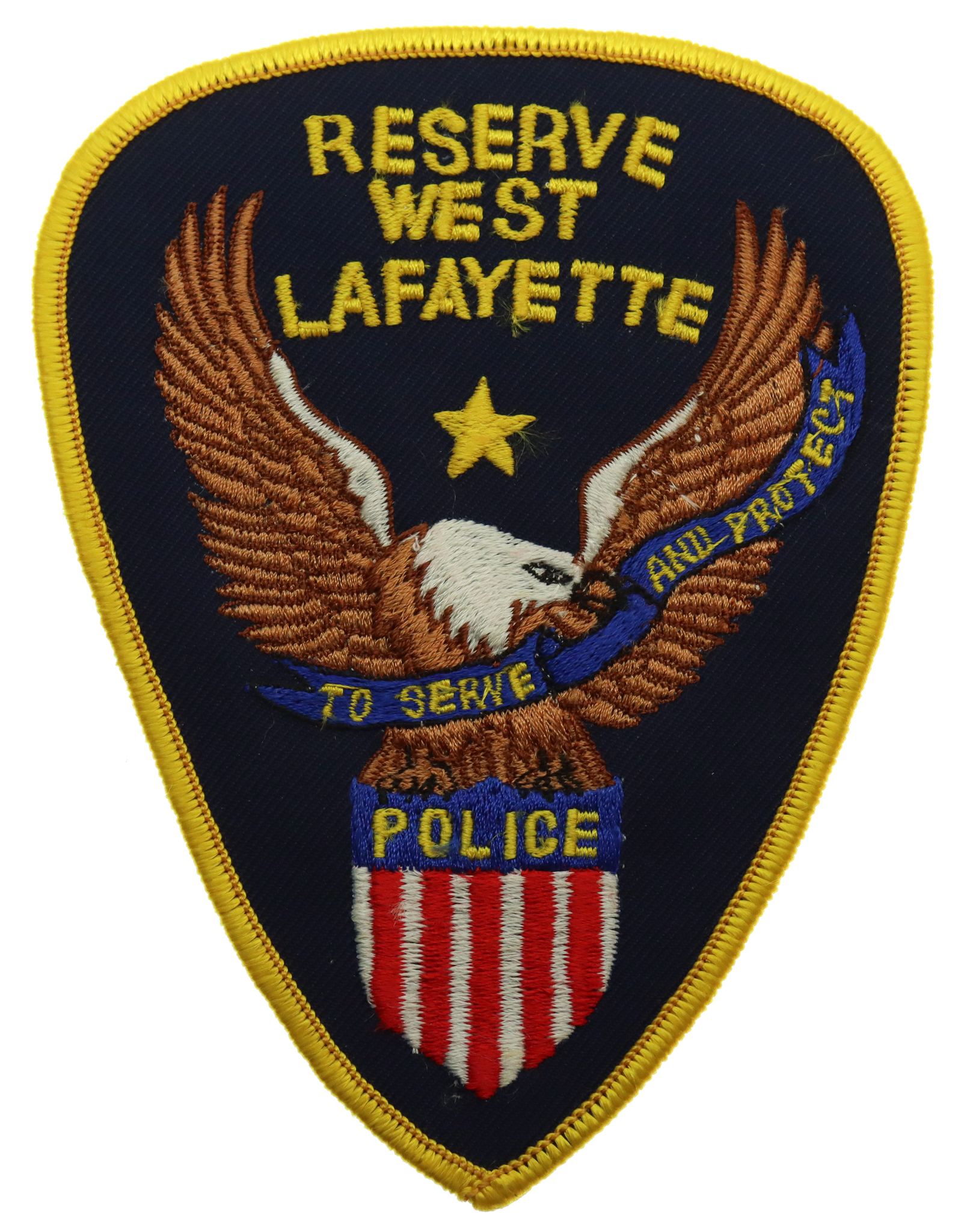 United States Reserve West Lafayette Police Cloth Patch Badge