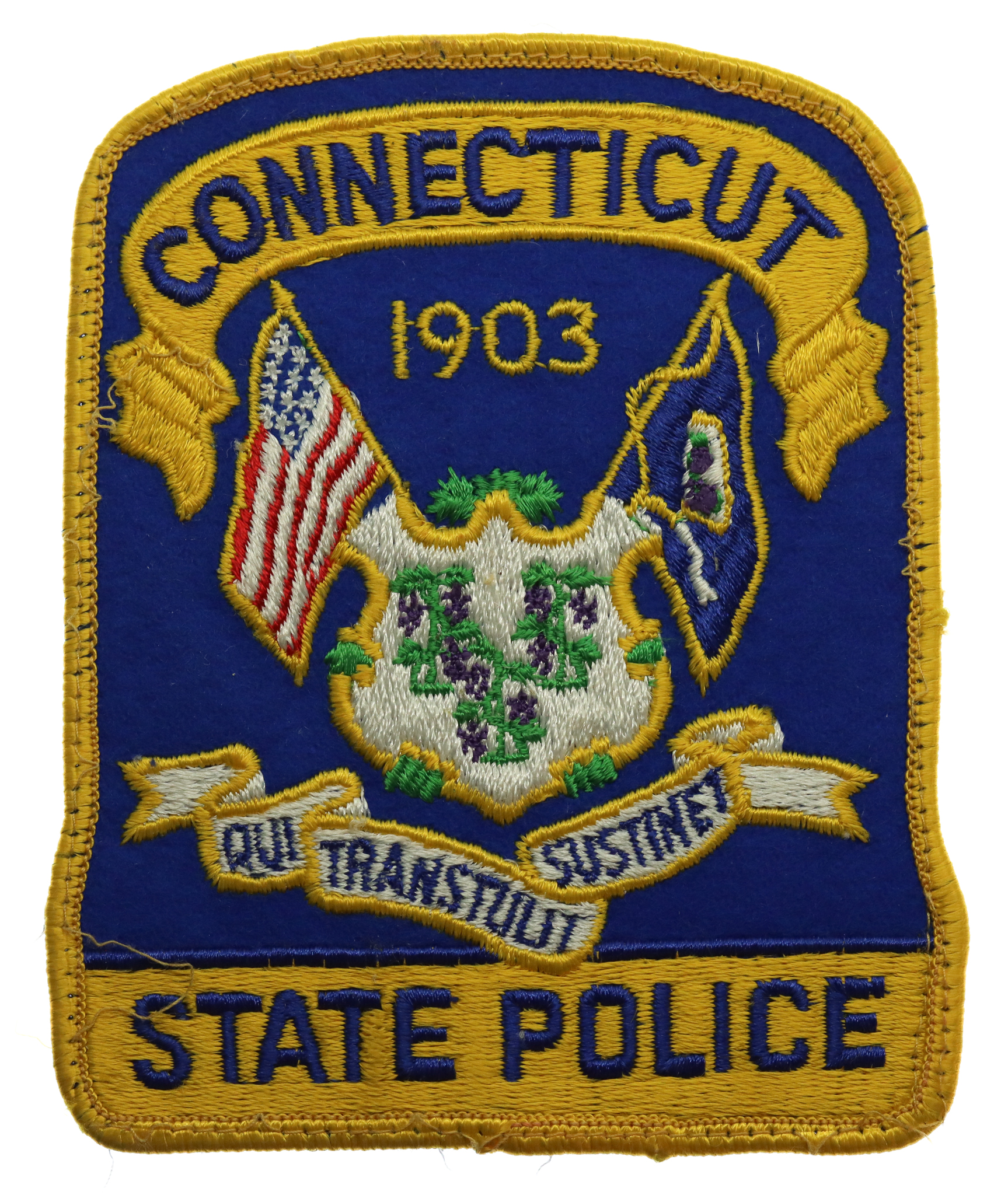 United States Connecticut State Police Cloth Patch Badge