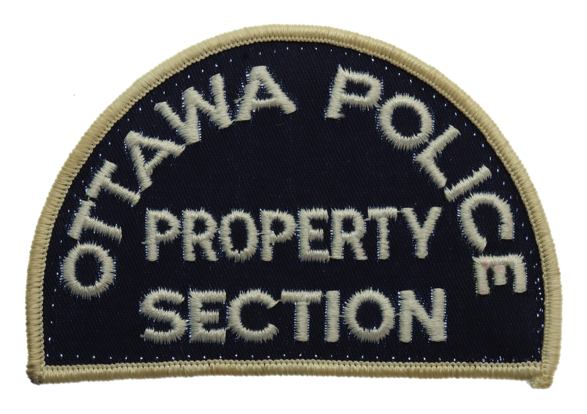 Canadian Ottawa Police Property Section Cloth Patch Badge