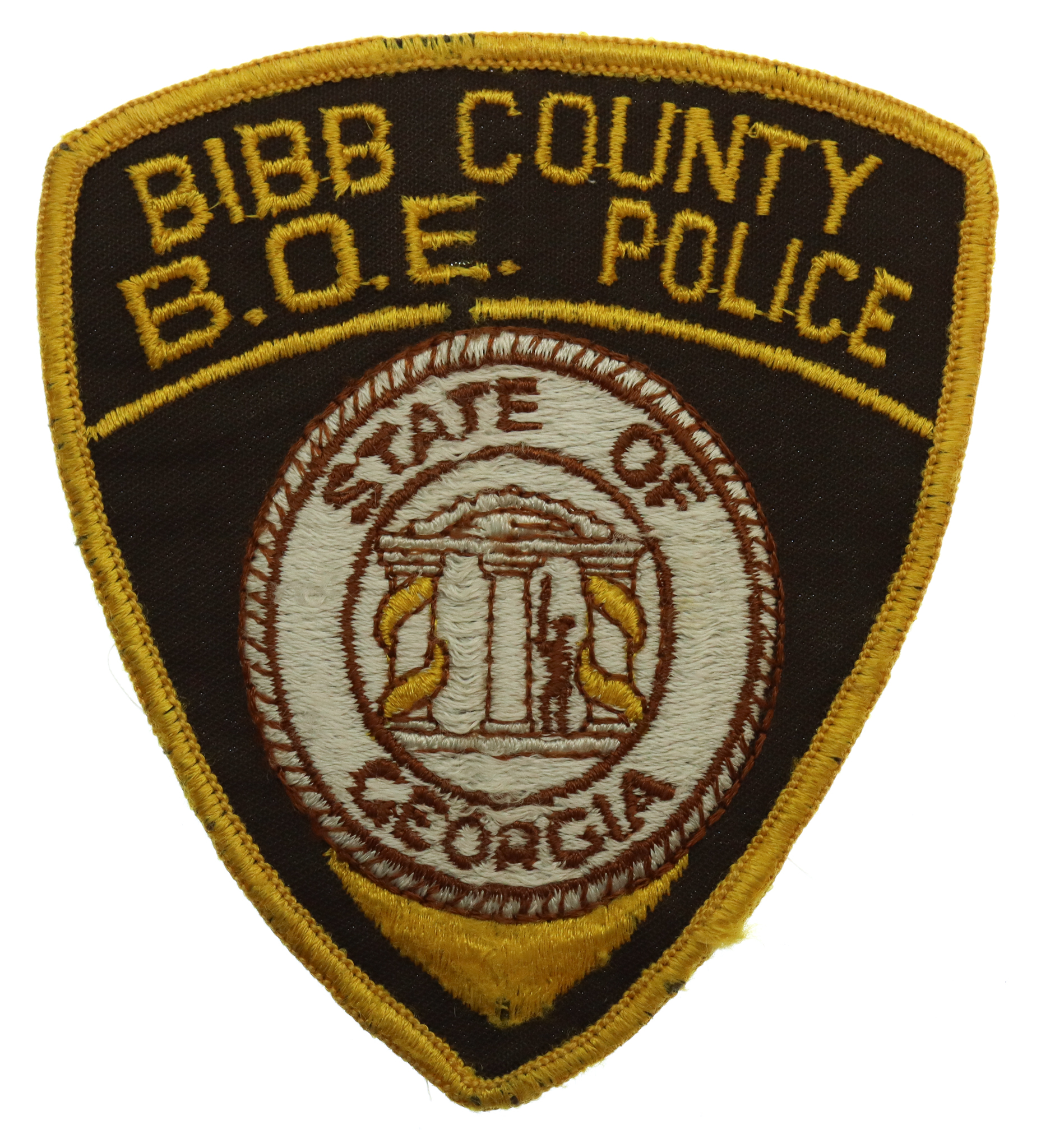 United States Bibb County B.O.E. Police Cloth Patch Badge