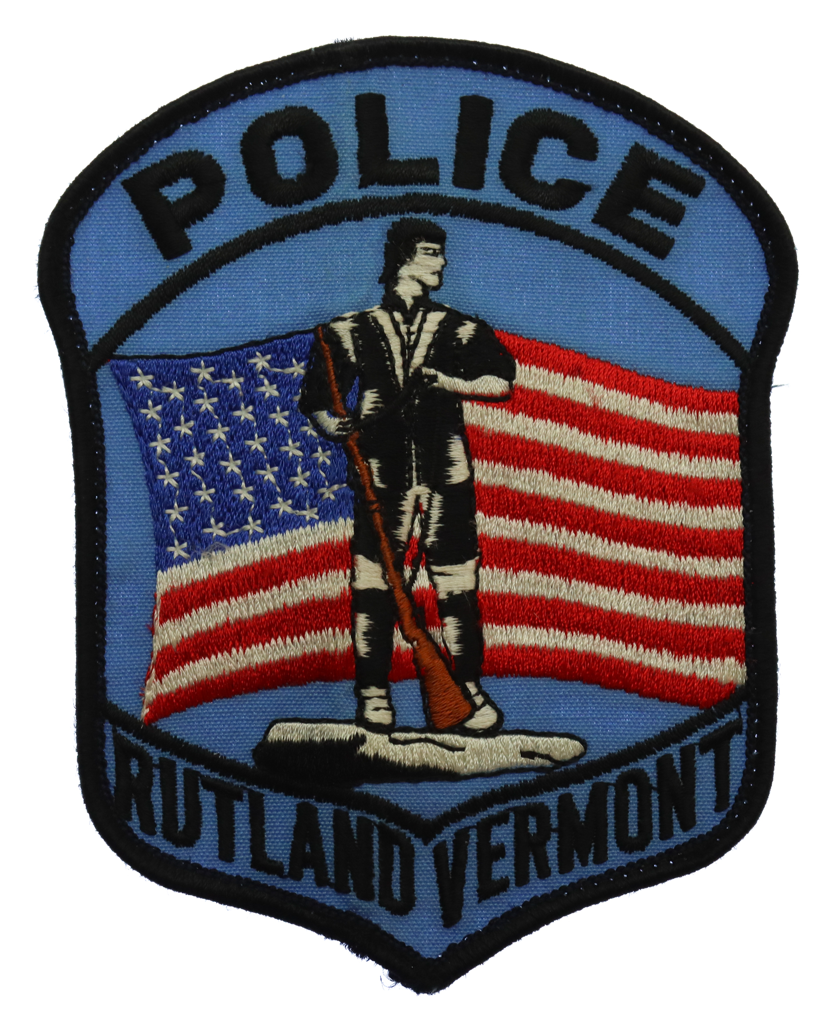 United States Police Rutland Vermont Cloth Patch Badge