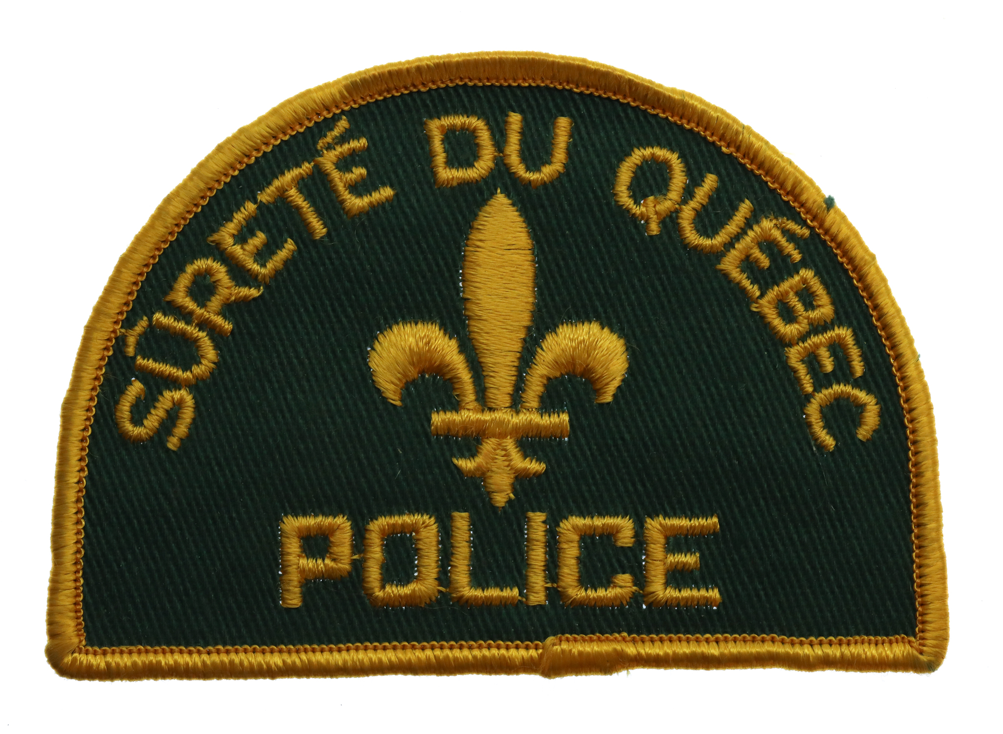 Canadian Sorete Du Quebec Police Cloth Patch Badge