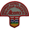 Canadian Highway Patrol Division Solicitor General Alberta Cloth Patch Badge