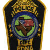 United States Police Dept. Edna Cloth Patch Badge