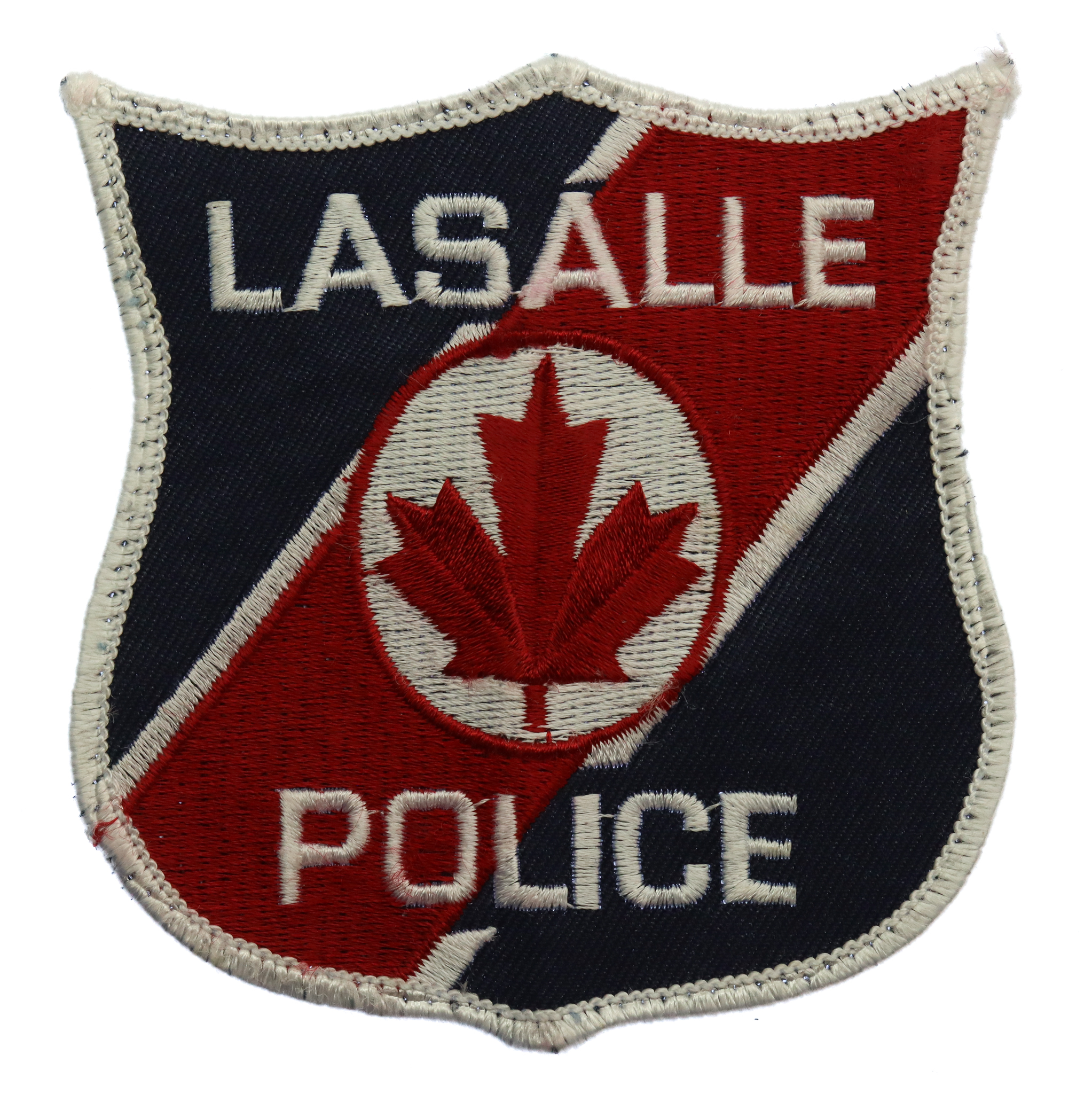 Canadian Lasalle Police Cloth Patch Badge