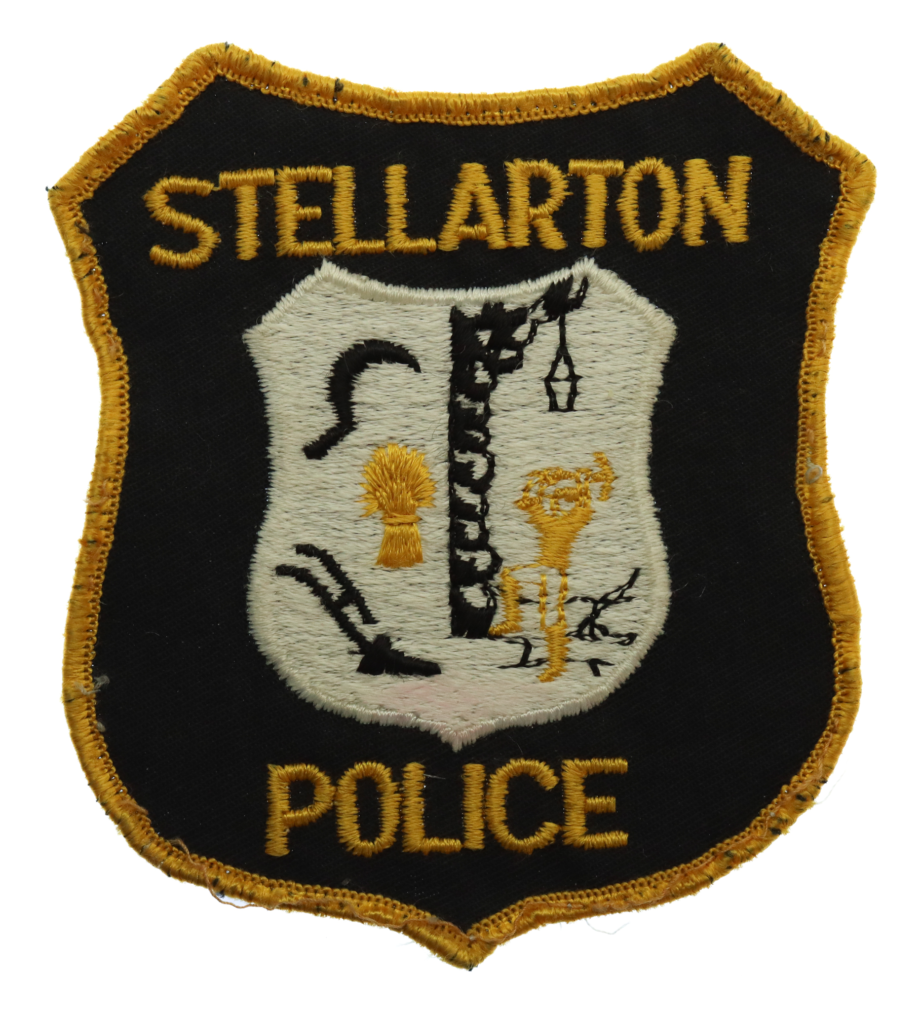 Canadian Stellarton Police Cloth Patch Badge