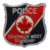 Canadian  Sandwich West Township Police Cloth Patch Badge