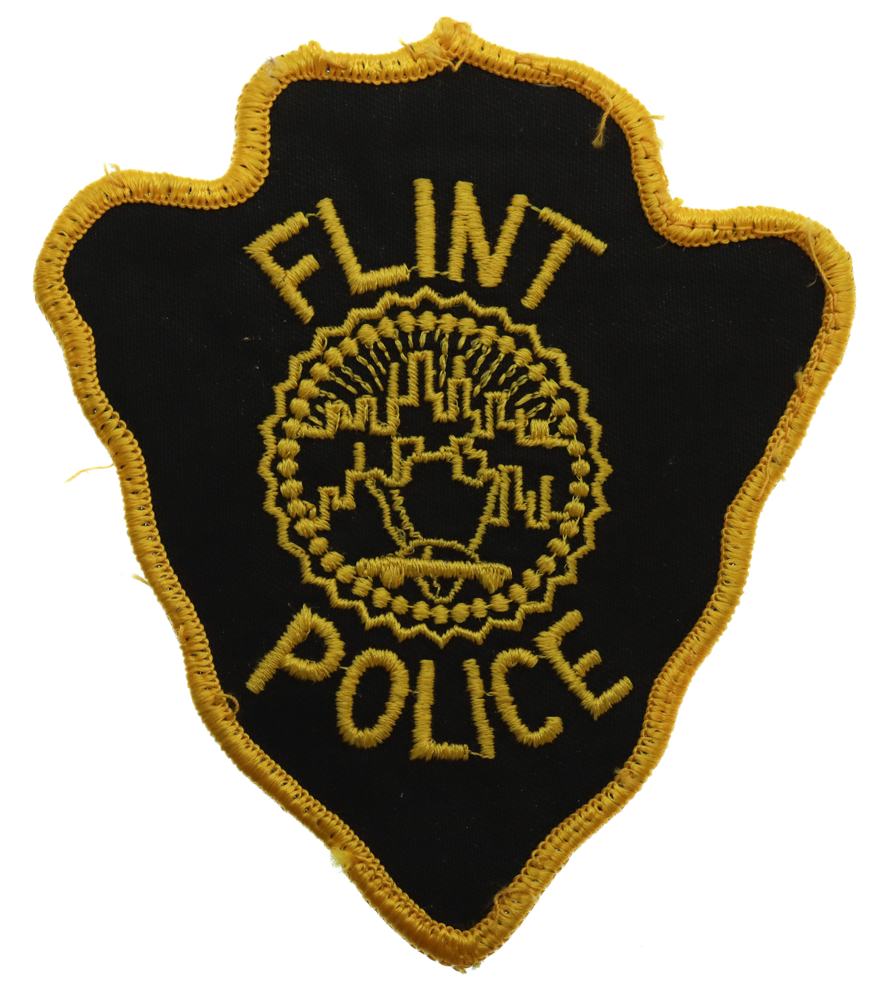 United States Flint Police Cloth Patch Badge