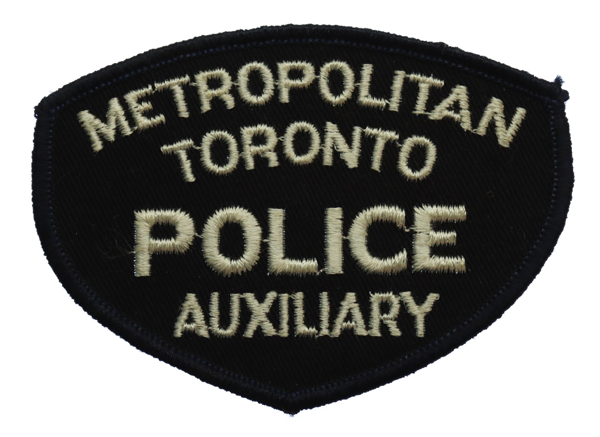 Canadian Metropolitan Toronto Police  Auxiliary Cloth Patch Badge
