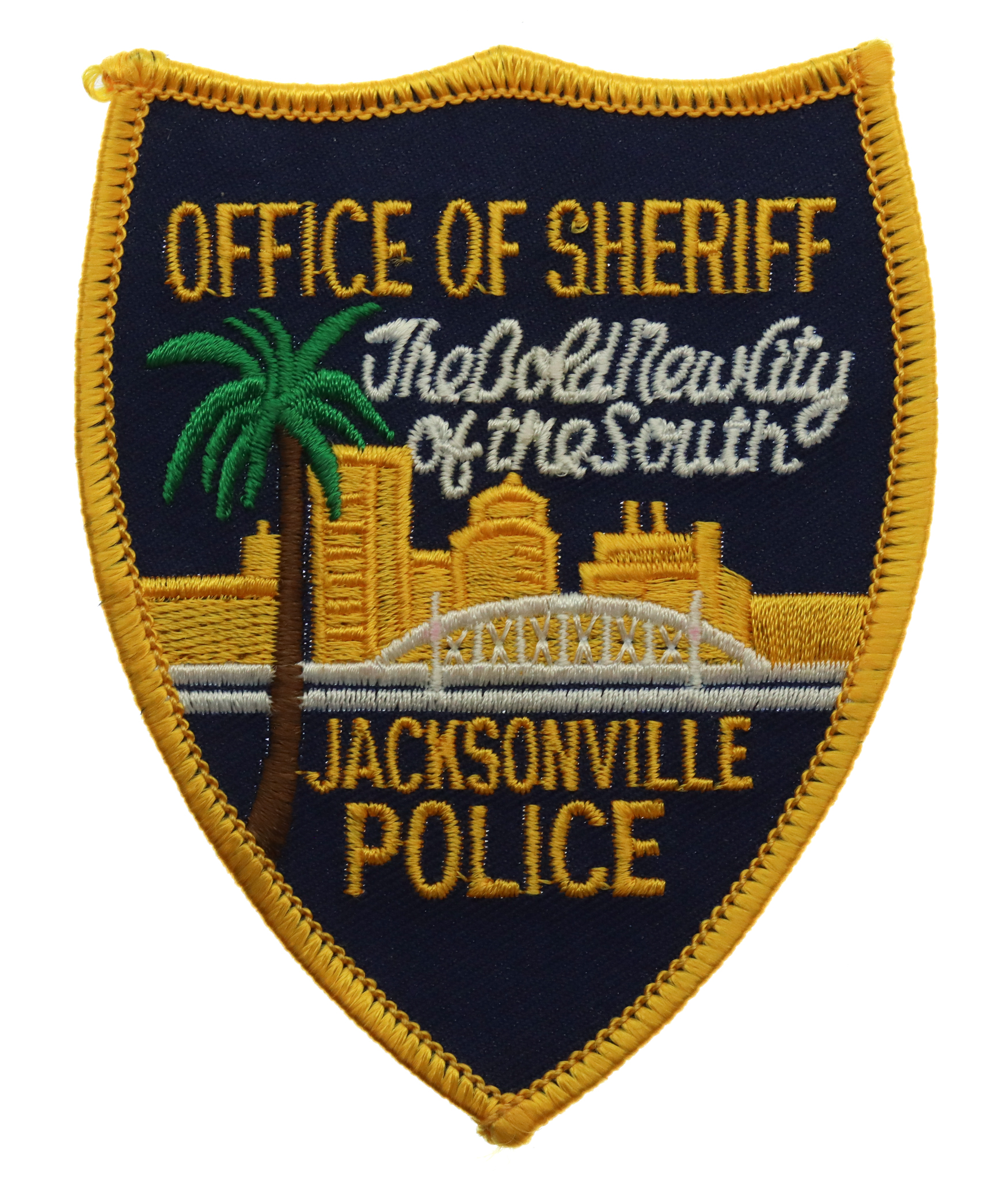 United States Office of Sheriff Jacksonville Police Cloth Patch Badge