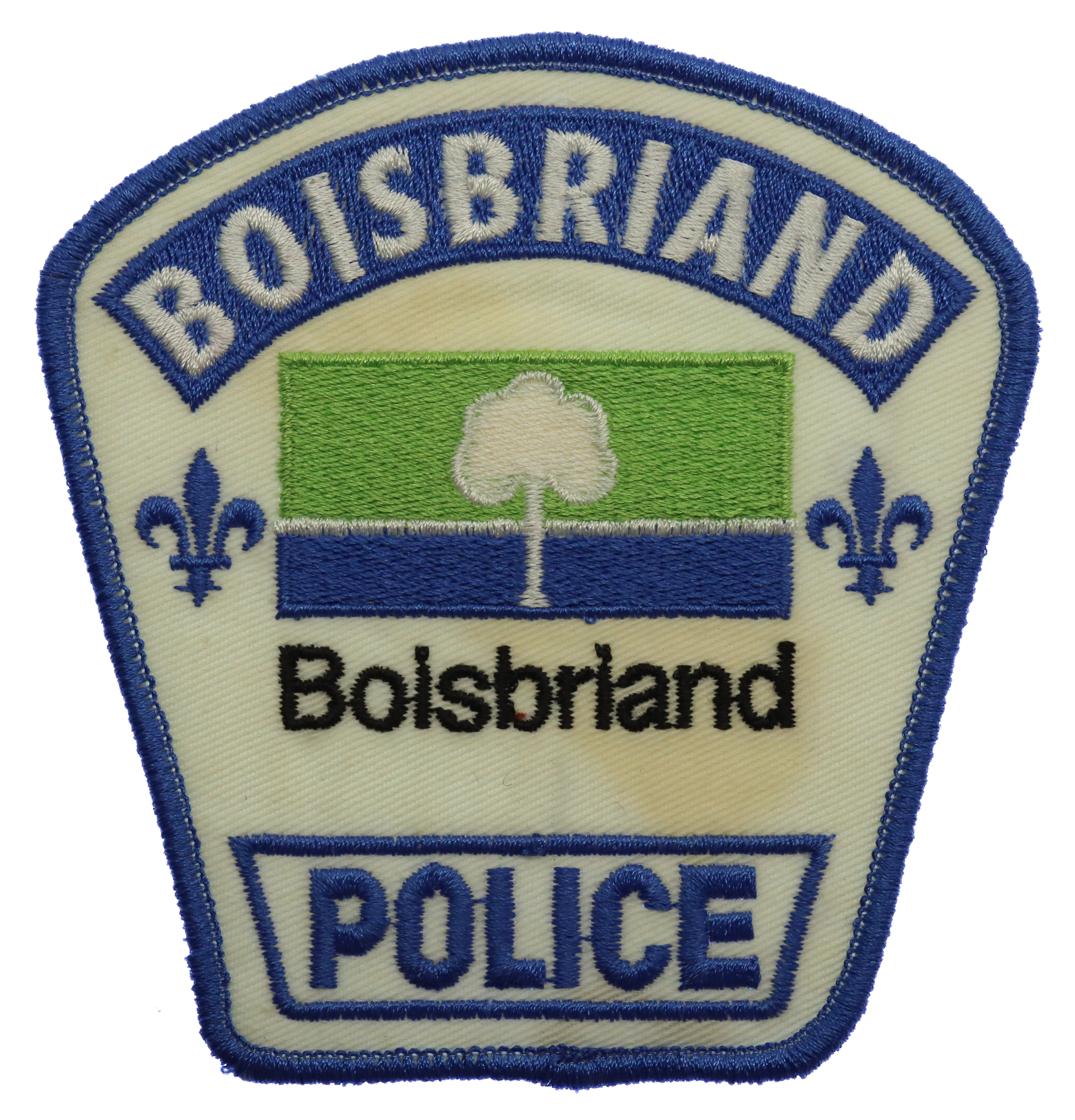 Canadian Boisbriand Police Cloth Patch Badge