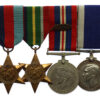 WW2 Far East Mentioned in Despatches Long Service Medal Group of Four - C.P.O. Tel. T. Swiney, Royal Navy, HMS Sultan