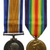 WW1 British War & Victory Medal Pair - Pte. W.R. Watts, Gloucestershire Yeomanry