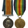 WW1 British War & Victory Medal Pair - Pte. S.W. Norton, West Yorkshire Regiment