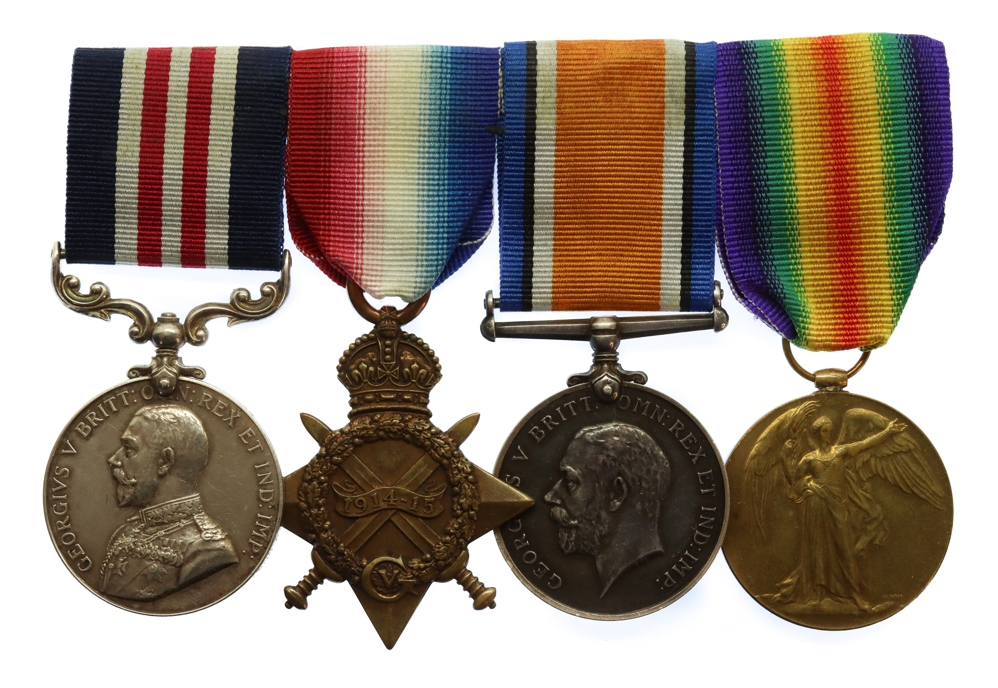 WW1 Passchendaele Military Medal Group of Four - Sjt. W.D. Stewart, 2nd Bn. London Regiment