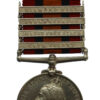 Queen's  South Africa Medal (Clasps - Cape Colony, Orange Free State, Johannesburg, Diamond Hill) - Sejt. E. Spencer, Derbyshire Regiment