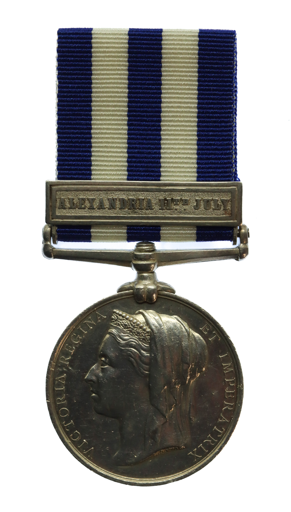 Egypt Medal (Clasp - Alexandria 11th July) - W. Jackson, A.B., Royal Navy, HMS Sultan