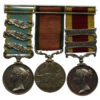 1854 Crimea Medal (Clasps - Inkermann, Sebastopol, Azoff), Turkish Crimea and Second China War Medal (Clasps - Canton 1857, Taku Forts 1860) Group of Three - Gnr. A. Grey, Royal Marine Artillery