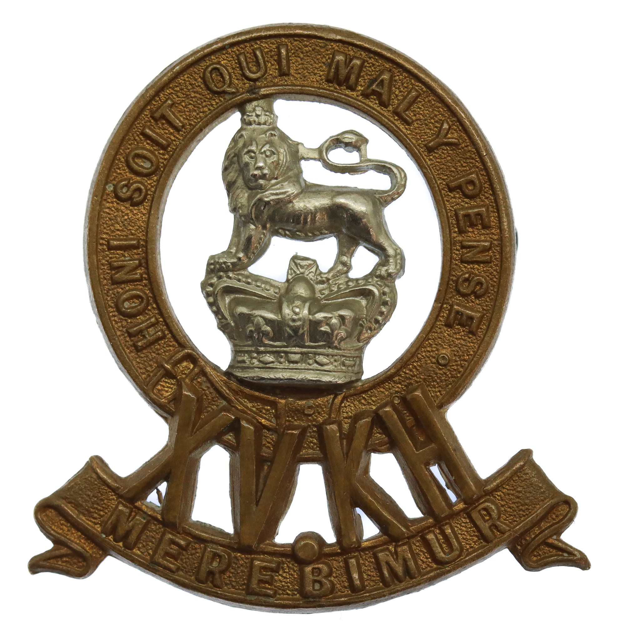 Victorian 15th King's Hussars Cap Badge
