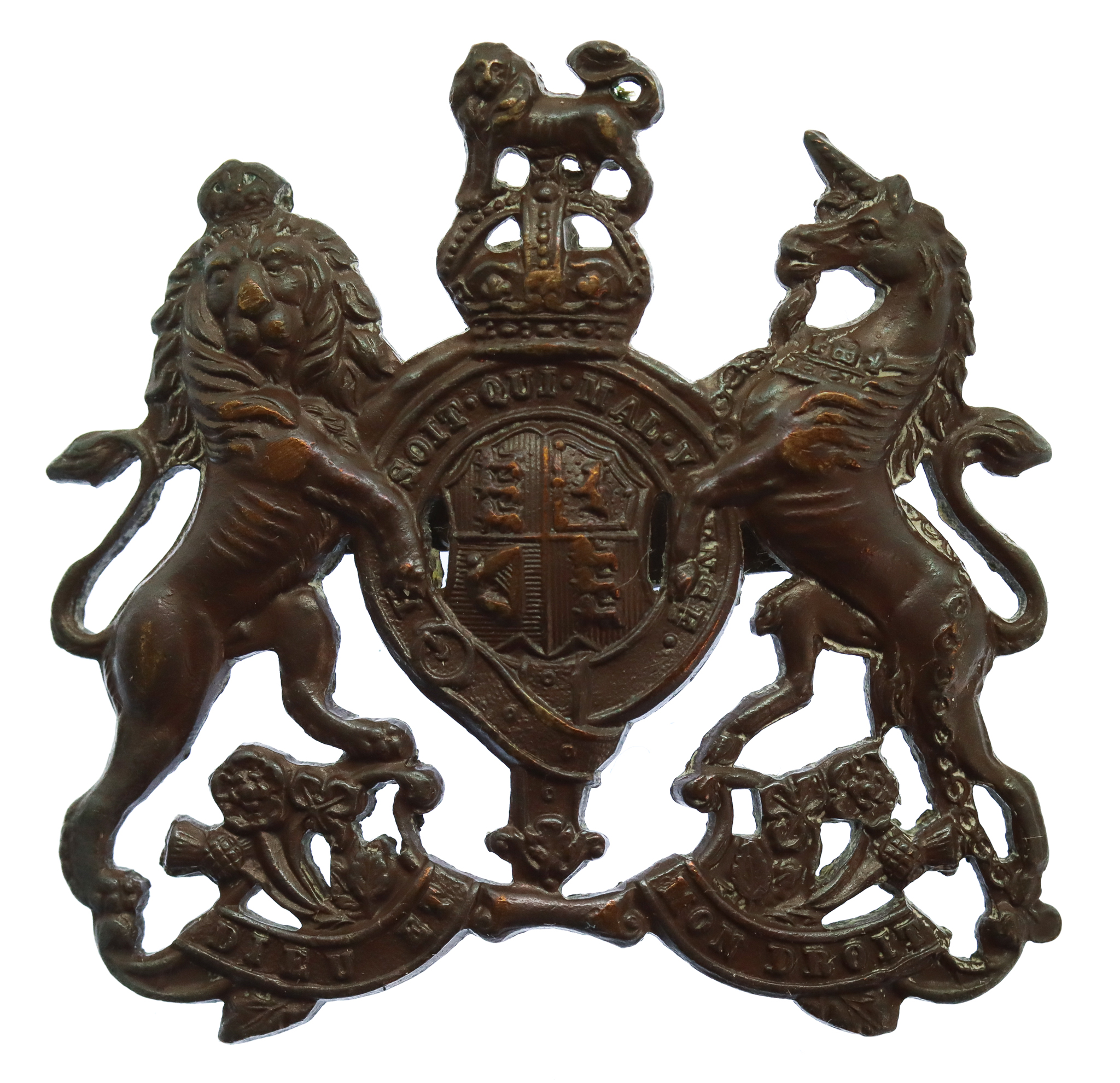 General Service Corps Officer's Service Dress Cap Badge - King's Crown