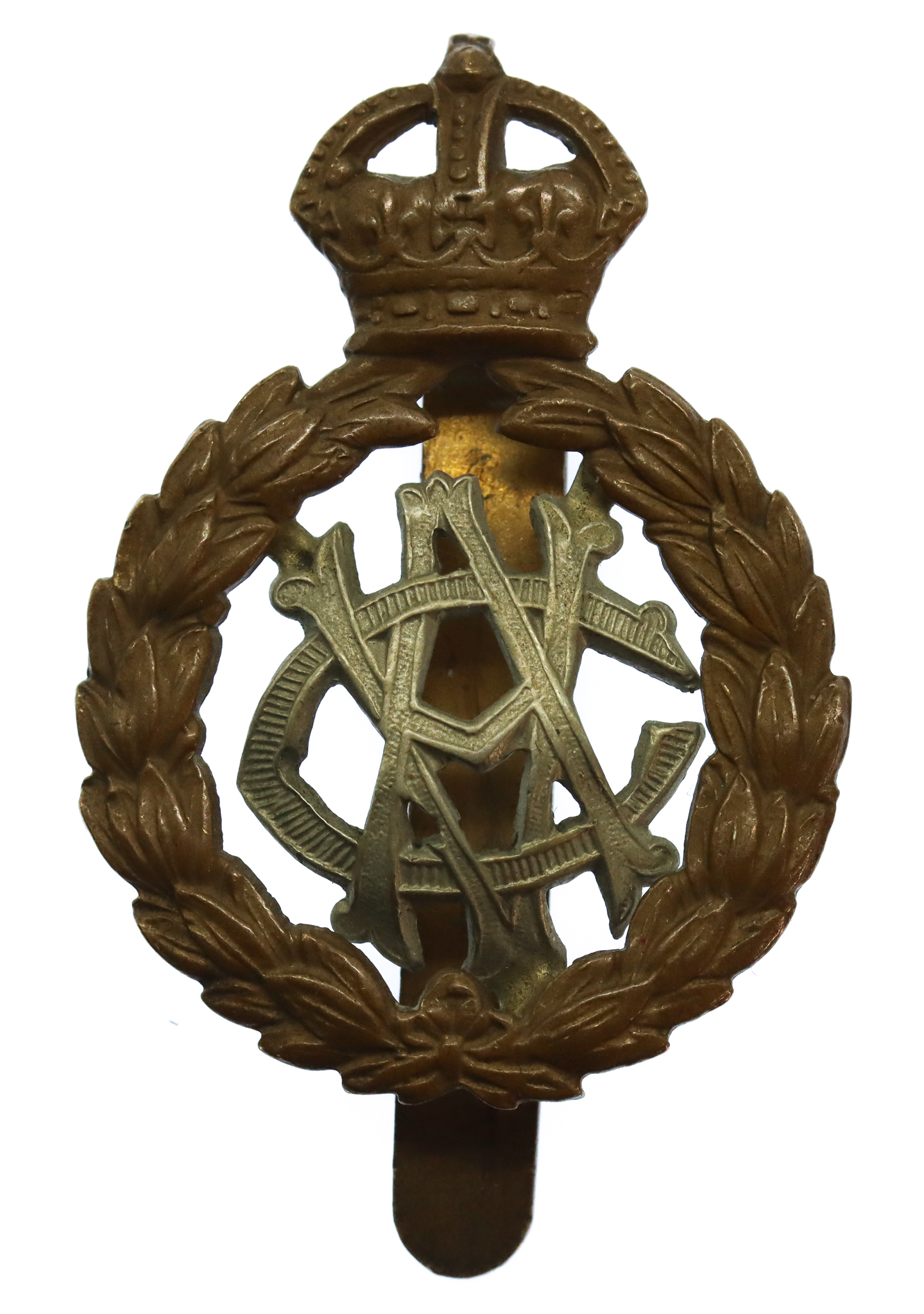 Army Veterinary Corps (A.V.C.) Cap Badge - King's Crown