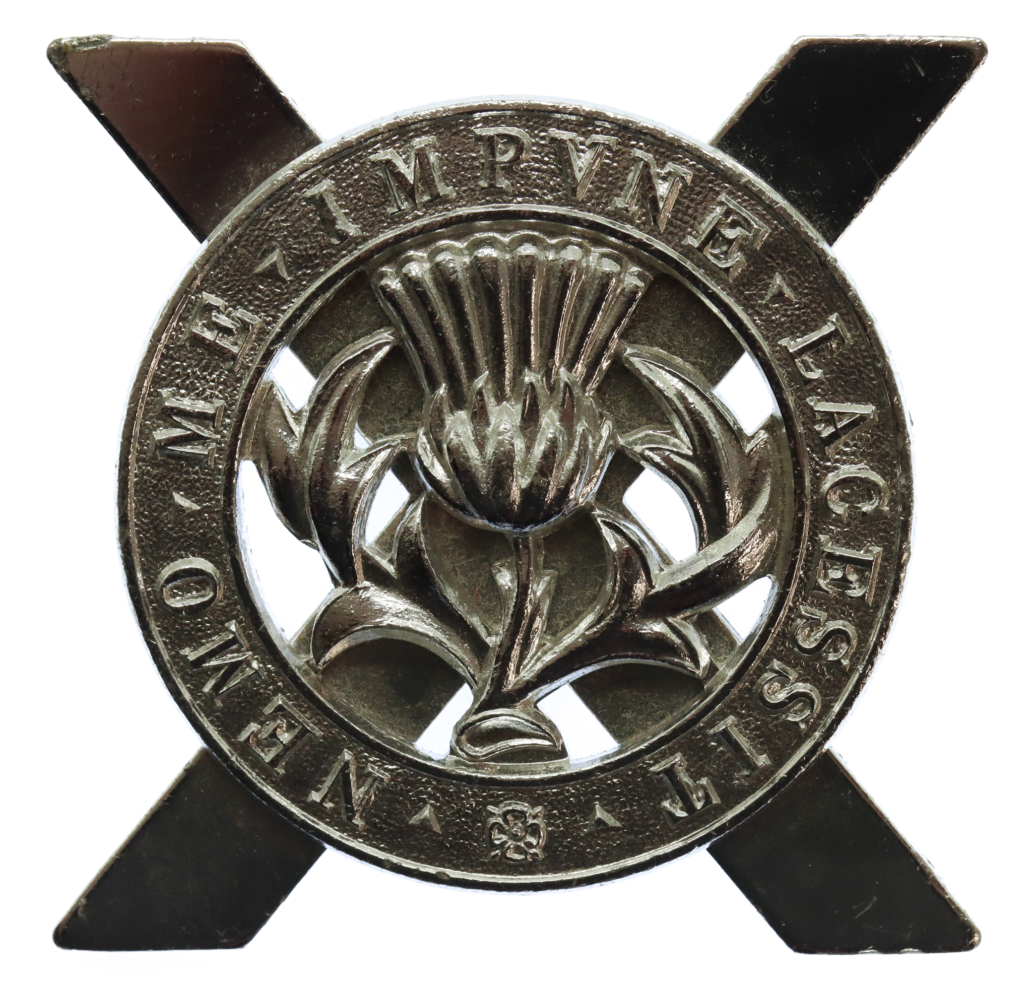Lowland Brigade Anodised (Staybrite) Cap Badge
