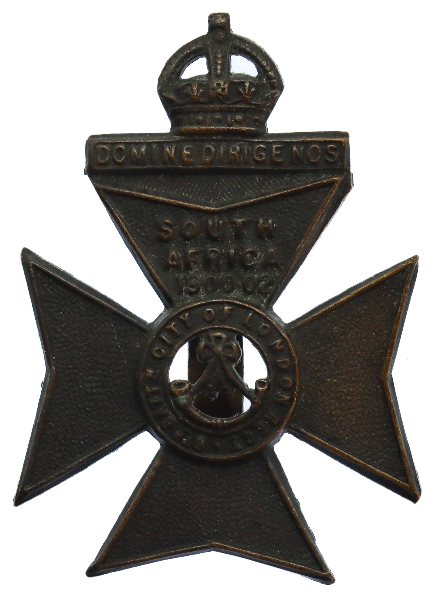 6th City of London Bn. (City of London Rifles) London Regiment Cap Badge - King's Crown