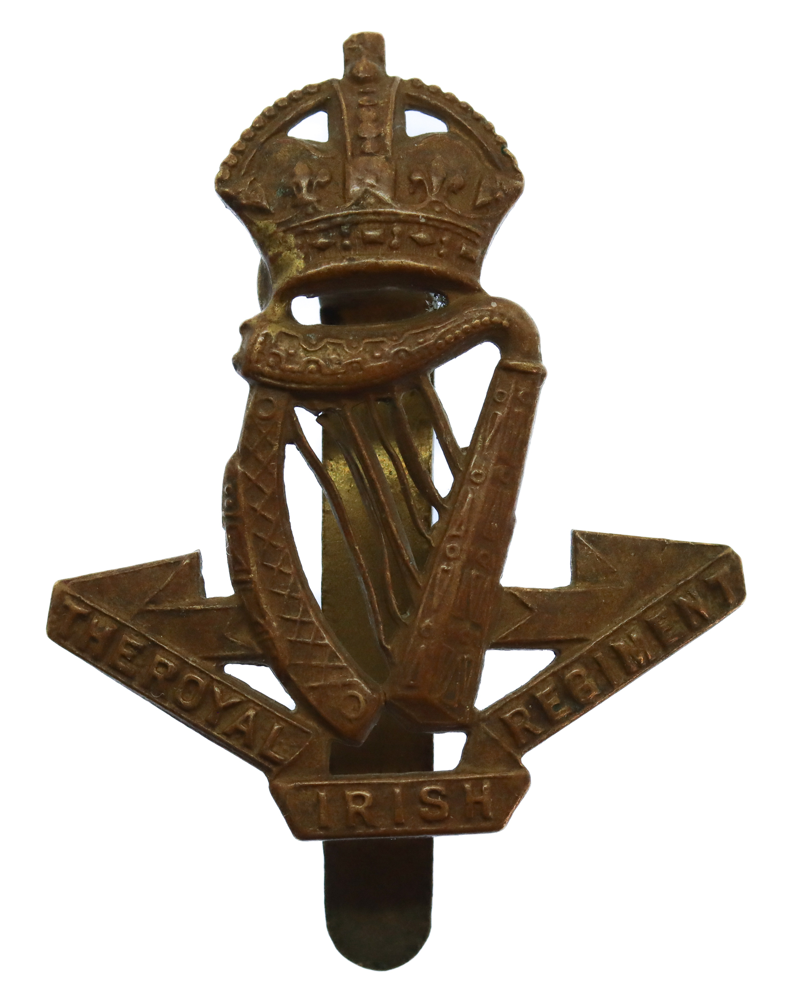 Royal Irish Regiment Cap Badge - King's Crown