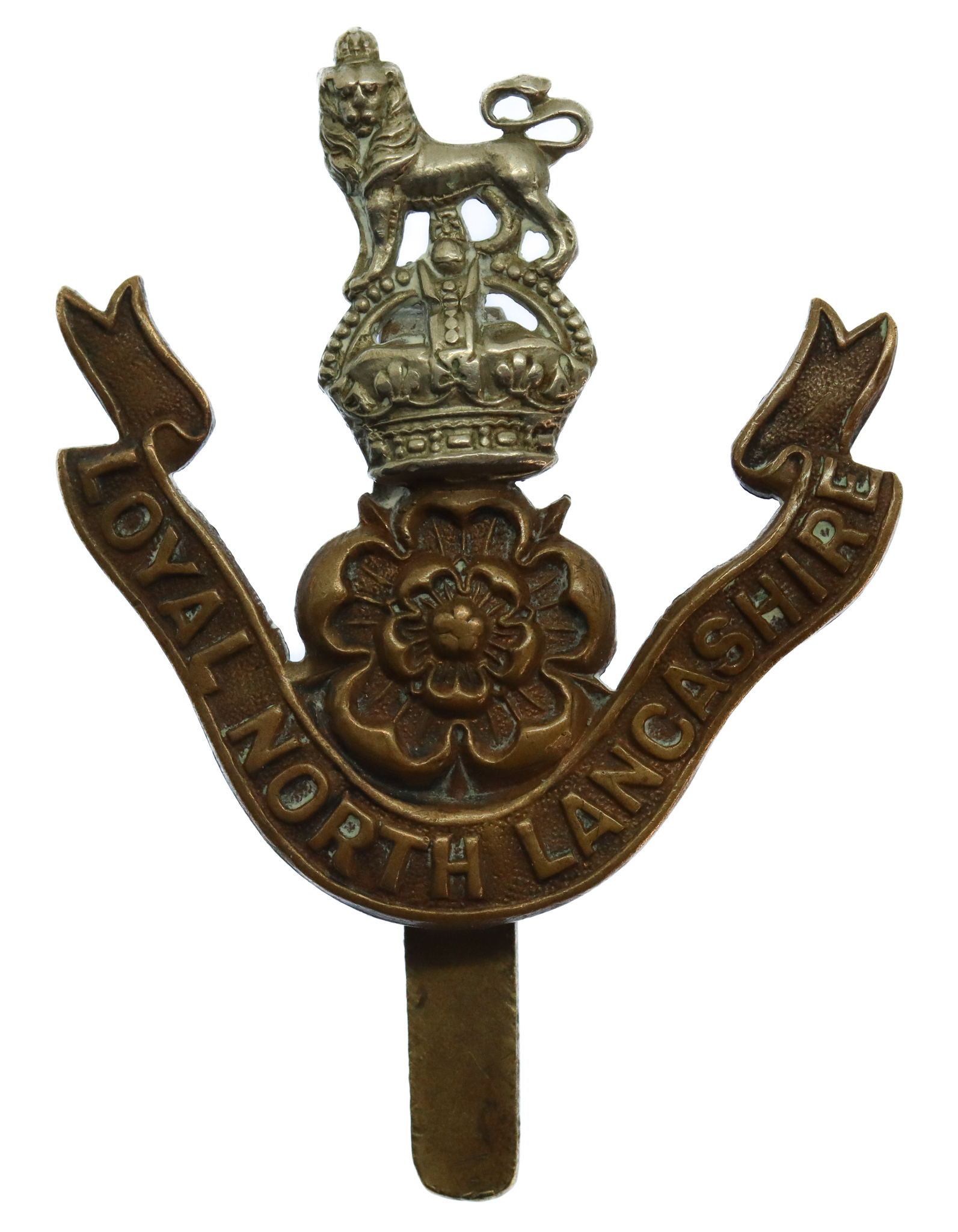 Loyal North Lancashire Regiment Cap Badge - King's Crown