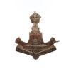 Yorkshire Regiment (Green Howards) Rose Gold Plated Sterling Silver Sweetheart Brooch
