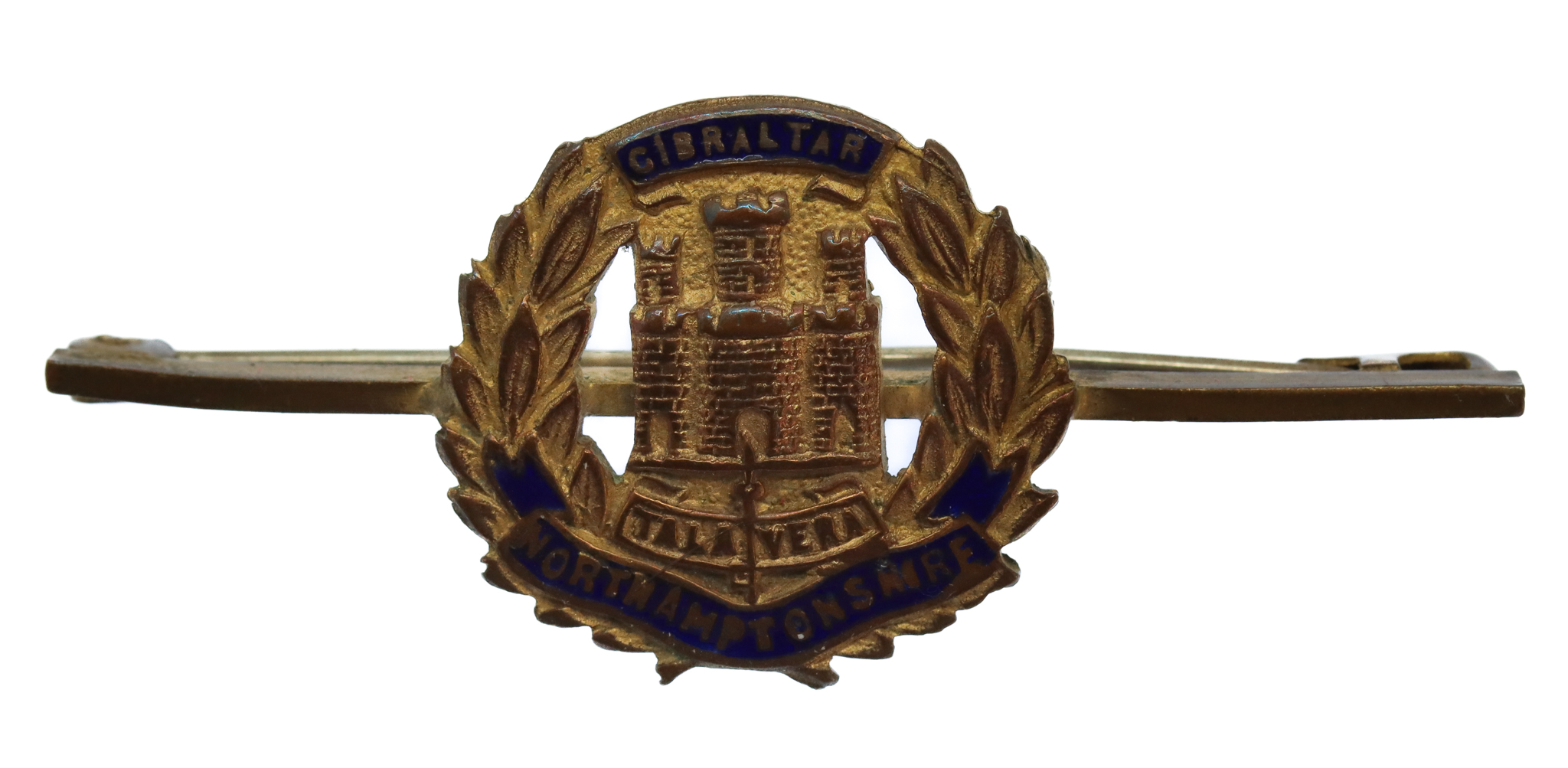 Northamptonshire Regiment Enamelled Sweetheart Brooch