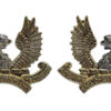 Pair of Ayrshire Yeomanry (Earl of Carrick's Own) Anodised (Staybrite) Collar Badges