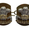 Pair of Pembroke Yeomanry Anodised (Staybrite) Collar Badges 