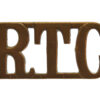 Royal Tank Corps (R.T.C.) Shoulder Title