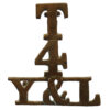 4th Territorial Bn. York & Lancaster Regiment (T/4/Y&L) Shoulder Title