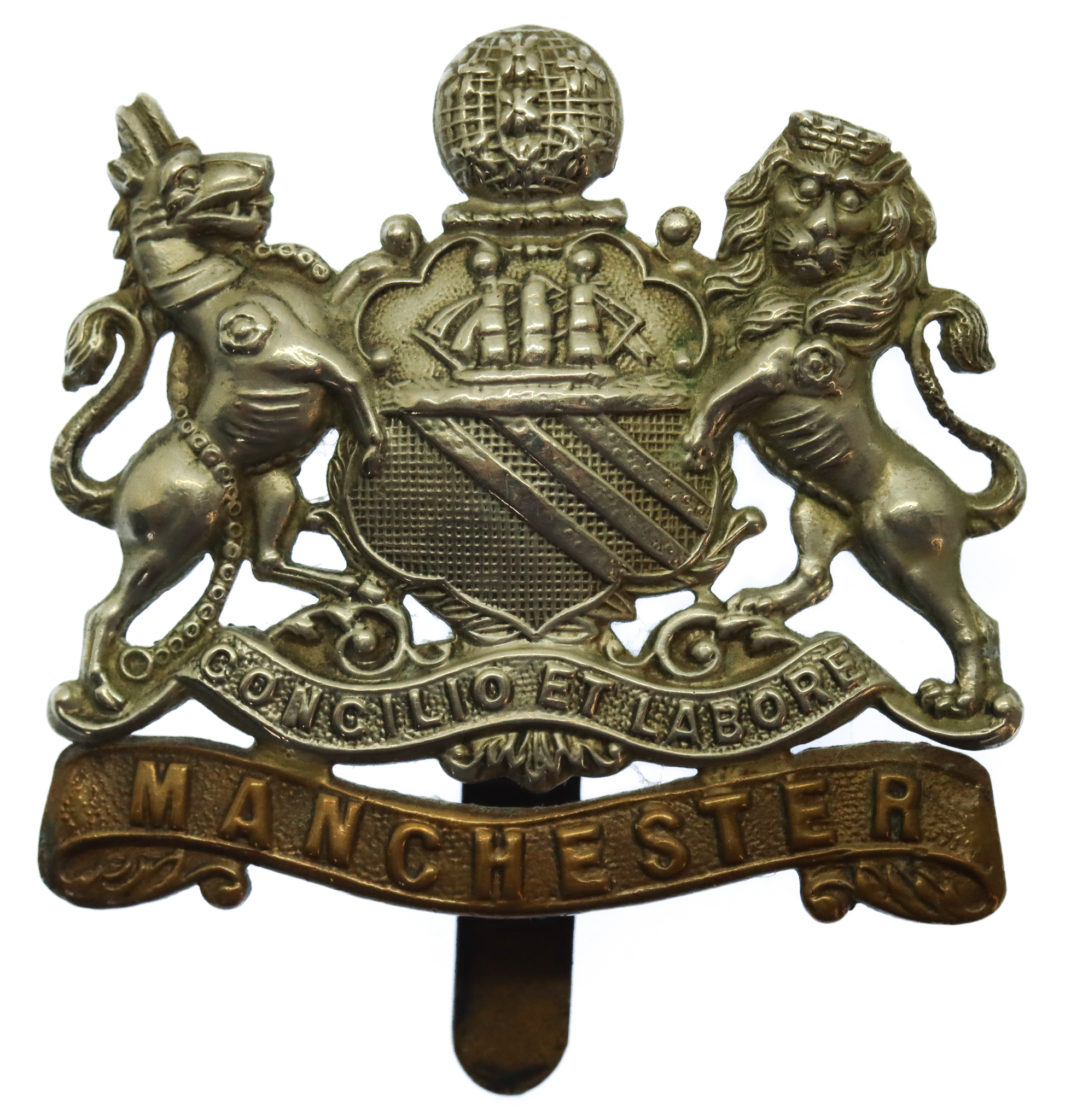 Manchester Regiment Coat of Arms Cap Badge