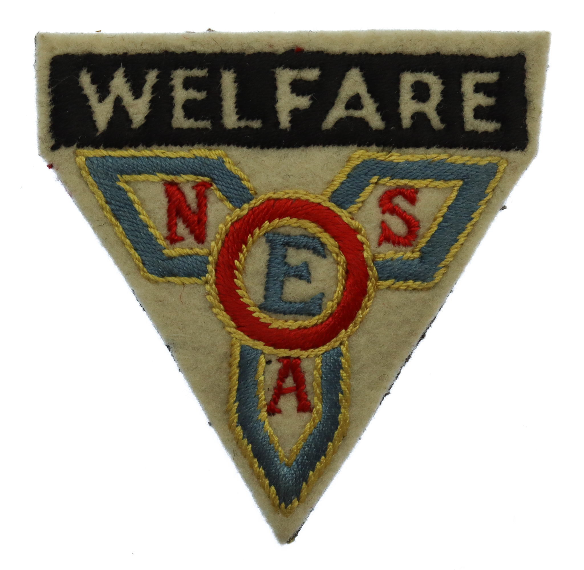WW2 E.N.S.A. Welfare Cloth Badge